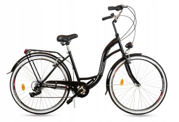 DAMSKI MIEJSKI ROWER 26 DAMKA ECO + KOSZ LEKKI 6B