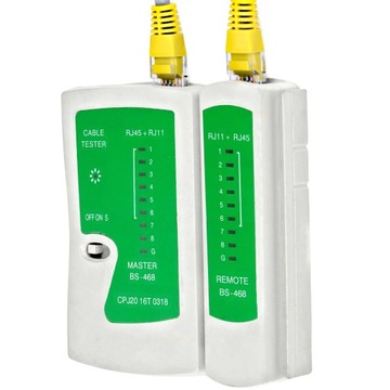 ТЕСТЕР СВЕТОДИОДНЫХ СЕТЕВЫХ КАБЕЛЕЙ RJ45 RJ11