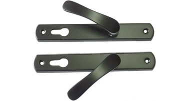 klamki klamka z szyldem czarna rozstaw 90mm
