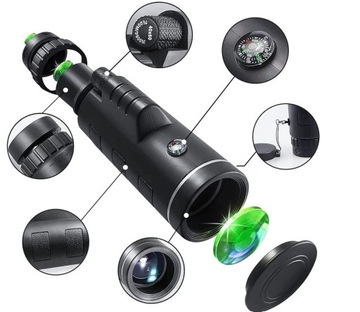 МОНОКУЛЯРНЫЙ БИНОКЛЯРНЫЙ 40x60 РИСКОП ТЕЛЕСКОП СТЕКЛО