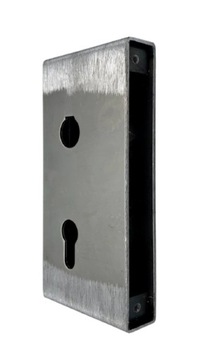 METAL PUSZKA DO BRAMY FURTKI POD ZAMEK HAKOWY 30mm