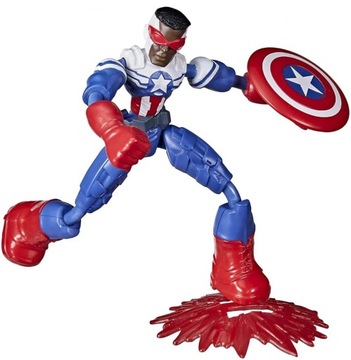 HASBRO BEND AND FLEX FIGURKA KAPITAN AMERYKA F0971