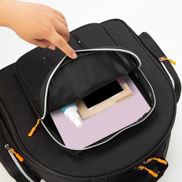 Многофункциональная сумка для малого барабана с регулируемым ремешком и толстой подкладкой для занятий, оранжевая