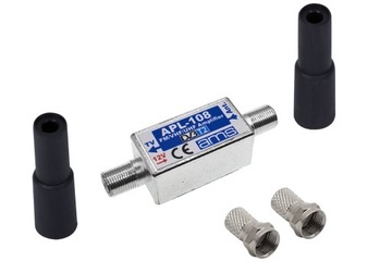 Антенный усилитель DVB-T2 APL-108 FM VHF UHF 28дБ