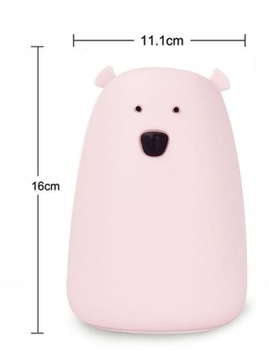 Мягкий силиконовый светильник BIG BEAR - цвета!