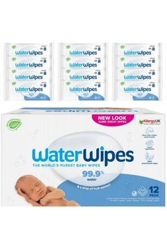Салфетки влажные детские 720 шт WaterWipes Bio 12 х 60 шт.