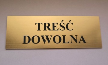 Personalizowana TABLICZKA DOWOLNA TREŚĆ na drzwi Grawer 20x7 cm filtr UV