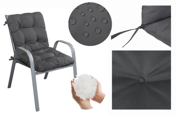 ВОДОНЕПРОНИЦАЕМАЯ ПОДУШКА ДЛЯ САДОВОГО СТУЛА 100х50 СМ