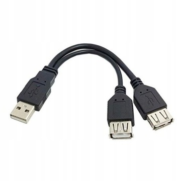 KABEL Y USB - 2x USB zasilanie 30cm