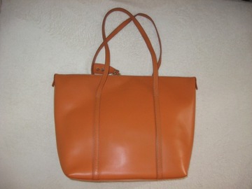 Gianni Conti duzy shopper skóra naturalna orange