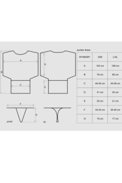 OBSESSIVE Punker – СЕКСУАЛЬНОЕ платье и стринги – L/XL