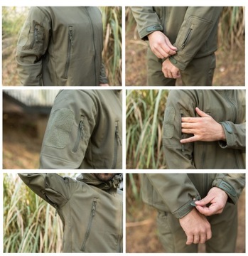 ТАКТИЧЕСКАЯ КУРТКА ВОЕННАЯ ТОЛСТОВКА ФЛИСОВАЯ МЕМБРАННАЯ L