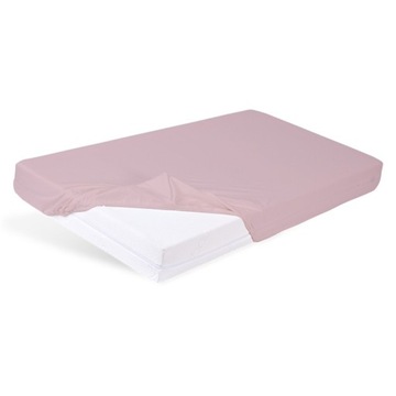 Prześcieradło 80x200 BAMBOO PAN MATERAC YOUNG różowe nieprzemakalne