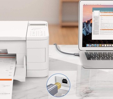 Кабель принтера USB тип C — USB B длиной 2 м 2 метра!