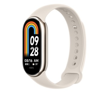 Smartband Xiaomi Mi Band 8 beżowy Bluetooth SpO2 5 ATM