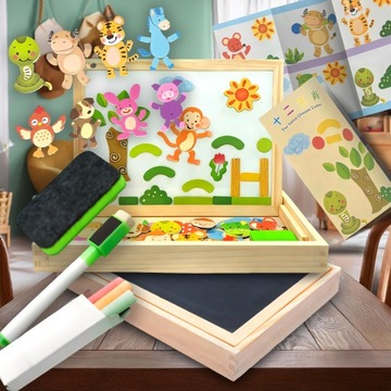 МАГНИТНАЯ ДОСКА, СУХОЕ СТИРАНИЕ, ДВУСТОРОННИЙ РИСОВАНИЕ, АКСЕССУАРЫ