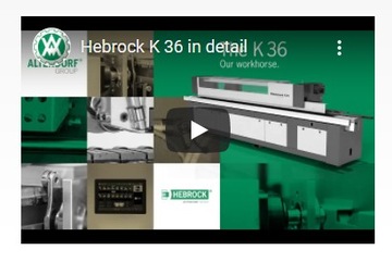 Кромкооблицовочный станок с предварительным фрезерованием Hebrock, предварительным фрезерованием углов