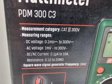 МУЛЬТИМЕТР PARKSIDE PDM 300 C3
