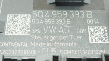5Q4959393B, VW Audi Seat Skoda modul Bedienteil Tür links vorne 5Q4959393B | thumb 1