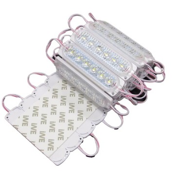 10x MODUŁ 6 LED biały 12V 9,5CM oświetlenie kabiny paki opryskiwacza