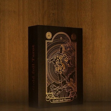 Набор классических карт Таро в золотой фольге