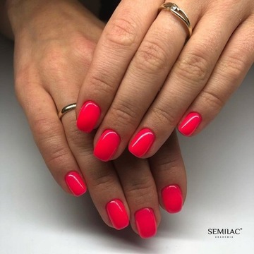 SEMILAC 042 Neon Raspberry UV LED Гибридный лак 7 мл