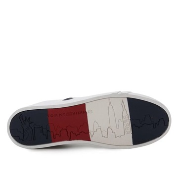 BUTY MĘSKIE TOMMY HILFIGER SKÓRZANE BIAŁE ROZM. 44