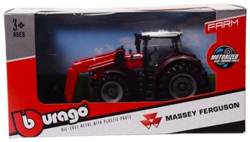 BBURAGO TRAKTOR ŁADOWARKA ŁYŻKA MODEL 1:43