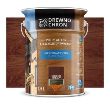 DREWNOCHRON EXTRA ORZECH CIEMNY 4,5L