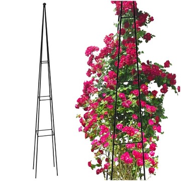PERGOLA OGRODOWA TARASOWA METALOWA PODPORA DO ROŚLIN KWIATÓW OBELISK 160 CM