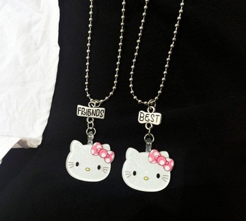 ŁAŃCUSZKI ZESTAW 2szt BFF HELLO KITTY KOTKI CUTE