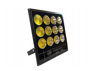 Галогенный светодиодный прожектор COB 600W 6500K для наружного освещения IP66