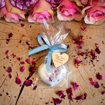 Розовая соевая свеча, спасибо, детский душ