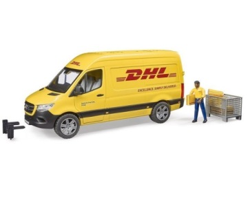 BRUDER Mercedes Benz Sprinter DHL з водієм і аксесуарами 02671