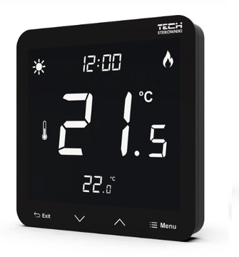 TECH ST-297 v3 Przewodowy reg pokojowy 230V CZARNY