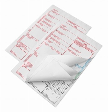 CMR List przewozowy 4 odc. w kompletach - 5 kpl.
