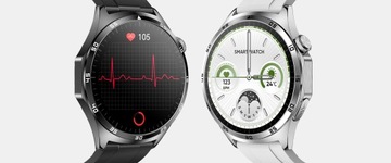 SMARTWATCH ZEGAREK CIŚNIENIOMIERZ EKG GLUKOZA GLIKEMIA HRV ROZMOWY MENU PL