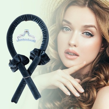 Heatless для женщин и девочек без локонов, темно-серый