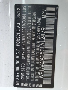 Porsche Cayenne II SUV 3.6 V6 300KM 2012 Porsche Cayenne Standard 3.6 benzyna 300 KM 2012r, zdjęcie 16