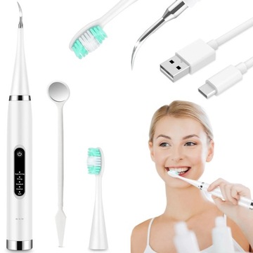 SKALER ULTRWADŹWIĘKOWY DENTYSTYCZNY DO ZĘBÓW USUWANIA KAMIENIA SZCZOTECZKA