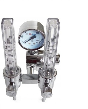 Аргоновый редуктор CO2 с 2 ротаметрами