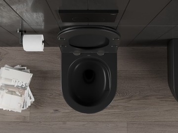 MEXEN CARMEN MISKA WC RIMLESS TORNADO DESKA WOLNOOPADAJĄCA DUROPLAST SLIM