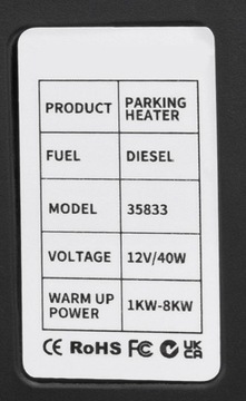 ОТОПЛЕНИЕ ДИЗЕЛЬНЫЙ ОБОГРЕВАТЕЛЬ 8 кВт 12 В АВТОМОБИЛЬНЫЙ КЕМПЕР ЛОДКА ГЛУШИТЕЛЬ ДИСТАНЦИОННЫЙ
