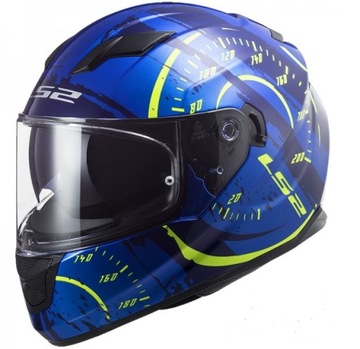 Kask integralny LS2 TACHO blue yellow L