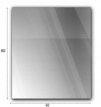 SZYBA HARTOWANA POD LUB PRZED KOMINEK PIEC PIECYK ANTISOL GRAFIT 60x80 cm