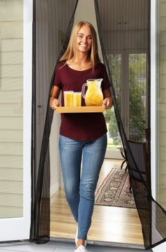 МОСКИТНАЯ СЕТКА ДЛЯ БАЛКОННОЙ ДВЕРИ, ОКНА, МАГНИТНАЯ СЕТКА 80/90/100 x 210/220см