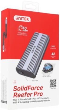 Unitek S1226A M.2 SSD-корпус PCIe/NVMe 40 Гбит/с USB4 Thunderbolt 3/4