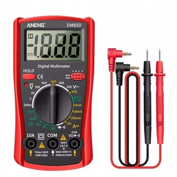 MULTIMETR CYFROWY MIERNIK PRĄDU ELEKTRYCZNY DM850 + UCHWYT DO PCB ZD-11E