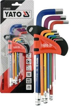 KLUCZE IMBUSOWE IMBUSY Z KULKĄ HEX YATO YT-05632