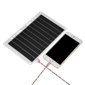 Портативное зарядное устройство с солнечной панелью USB 10 Вт, 2000 мАч, мобильное зарядное устройство, зарядка на открытом воздухе